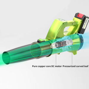 Souffleur d'air sans fil alimenté par batterie au lithium 21V, 28000 tr/min, haute puissance, souffleur de feuilles et de neige portable pour usage industriel - Product Image 4