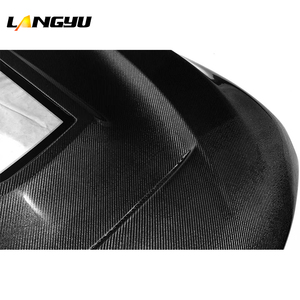 LANGyu Oto Kaporta Parçaları M3 M4 F80 F82 F83 Şeffaf Tarz Karbon Fiber Ön Kaput Kapağı BMW M3 F80 M4 F82 F83 Motor Kaputu için - Product Image 3