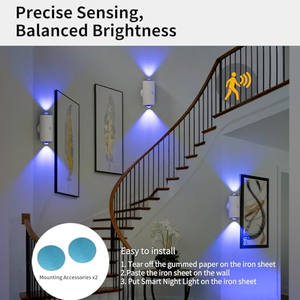 Lampe d'ambiance rechargeable magnétique pour armoire, veilleuse intelligente à détection de présence humaine - Product Image 2