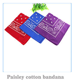 Tessuto personalizzato 100 cotone organico Paisley bianco nero <span class=keywords><strong>Bandana</strong></span> stampata unica - Product Image 3