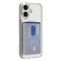 Étui magnétique givré N52 semi-circulaire pour 2 cartes, compatible iPhone Samsung, portefeuille, logo personnalisé, accessoires de téléphone portable, vente en gros