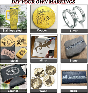 光纤激光打标机金属铭牌雕刻机塑料编码蚀刻打印机 - Product Image 5