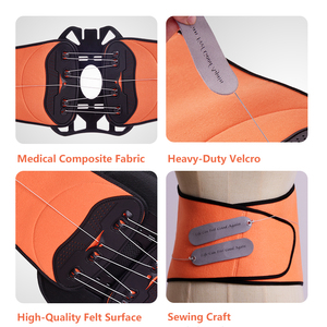 Soporte <span class=keywords><strong>Lumbar</strong></span> Alphay Cómodo para el Dolor de Espalda Baja con Ajuste de Polea y <span class=keywords><strong>Almohadilla</strong></span> Térmica para Uso en Oficina y Hogar - Product Image 4
