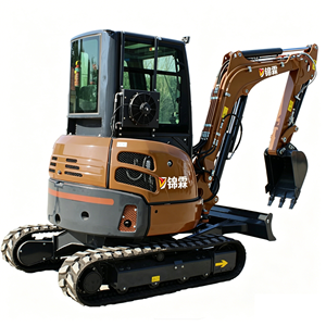Miniexcavadora de 3.5 Toneladas con Motor Diésel, Certificación EPA, Excavadora Hidráulica Pequeña con Orugas, Accesorios, Cabina Cerrada con Aire Acondicionado, Cero Cola - Product Image 2