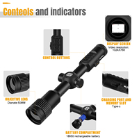 SPINA OPTICS TGS450 384*288 Objectif 50mm Antichoc Étanche Vidéo Reco PIP WIFI Thermique Vision Nocturne Portée
