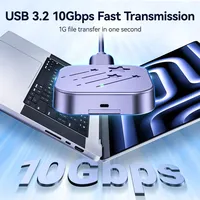 JEYI Aluminium NVMe M.2 2230 SSD Enclosure USB 3.2 10Gbps Mendukung 4TB untuk NVMe PCIe SSD Portabel