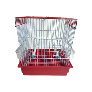 HC-A1103Bird Cage Breathable Bird Carrier Parrot Domed Travel Cage with Internal Feeder