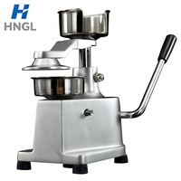 Machine professionnelle manuelle pour la fabrication de hamburgers, en acier inoxydable, pour former des galettes de bœuf