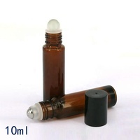 Flacon compte-gouttes en verre ambré pour huiles essentielles 10 ml