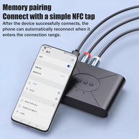 Récepteur audio TUTI en plastique 5.3, adaptateur audio sans fil stéréo avec prise AUX 3.5mm RCA, lecture intelligente de disque USB, kit pour maison, musique, TV, voiture