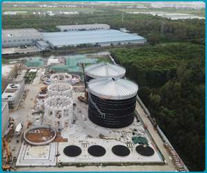 シューマンタンク17.08m * 15.47m黒色鋼耐腐食ボルトタンク2年間水処理機械嫌気性 - Product Image 5