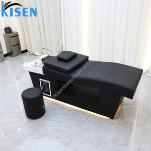 เตียงสระผม Kisen พร้อมเครื่องนวดศีรษะแบบญี่ปุ่น ทรีทเมนต์สมุนไพรซุปเฮอร์เบิล  เครื่อง Zen-flow  โต๊ะนวดสำหรับร้านเสริมสวย พร้อมโดมอบไอน้ำ - Product Image 3