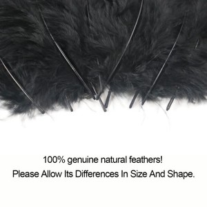 200 Uds 4-6 pulgadas <span class=keywords><strong>plumas</strong></span> negras de pavo esponjoso <span class=keywords><strong>para</strong></span> manualidades <span class=keywords><strong>atrapasueños</strong></span> flecos adorno <span class=keywords><strong>plumas</strong></span> de colores Paquete de accesorios - Product Image 4