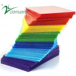 波纹最佳质量聚丙烯波纹塑料板紫外线处理凹槽Correx双壁挤压聚丙烯塑料板