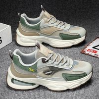 Chaussures de course de luxe à semelle souple pour hommes, résistantes à l'usure, baskets de sport, design unique, chaussures décontractées multicolores