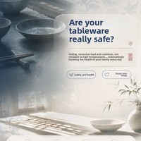 Bol à soupe en céramique sous glaçure bleu et blanc Zhenwu, 10 pouces, compatible micro-ondes, pour restaurant et usage domestique, style rétro chinois léger