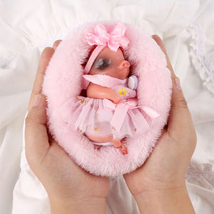 Babeside yenidoğan 4.5 "yumuşak gerçekçi Piggy oyuncaklar Mini 12cm gerçekçi tam silikon bebek hayvan yeniden doğmuş bebek modeli oyuncak - Product Image 5