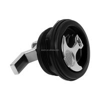 Accessoires de bateau de haute qualité au design moderne, quincaillerie marine, loquet de trappe en nylon noir pour yacht