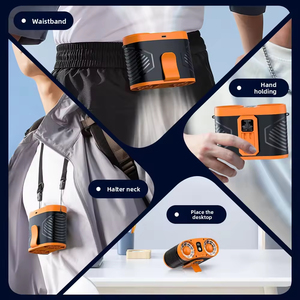 พาวเวอร์แบงค์ 6000mAh พร้อมพัดลมคล้องคอแบบทำความเย็นและไฟส่องสว่าง สำหรับกิจกรรมกลางแจ้ง ตั้งแคมป์ ท่องเที่ยวในรถยนต์ - Product Image 5