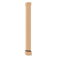 Revêtements de colonnes CPUFP12X120FT fabriqués en Chine, en polyuréthane écologique, design scandinave, intérieur/extérieur, imitation bois, magnifiques