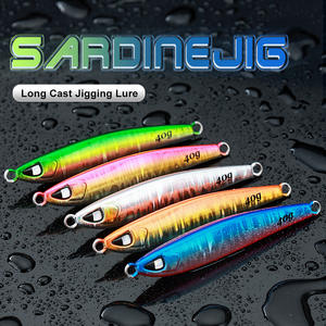 40g 60g 80g 100g <span class=keywords><strong>sardinas</strong></span> plomo pesca señuelo cebo luminoso largo fundición Jigging señuelo mar pesca barco pesca - Product Image 5