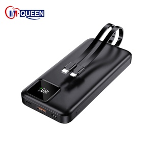 Batterie externe portable personnalisée 22,5 W avec affichage numérique, 10000 mAh, 20000 mAh, 30000 mAh, Power Bank pour téléphone - Product Image 1
