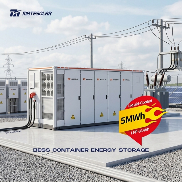 5MWh Containerized Energy Storage System Utility-Scale String PCS BESS Container Energy Storage with LFP Battery & Smart EMS