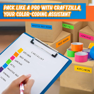 Fita Adesiva Colorida de Alta Adesão Impermeável para Embalagem e Reparo Sem Resíduos Personalizada Direto da Fábrica - Product Image 5