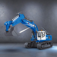 Lehoo Toys Kaliwo 13550 1/18 10CH Excavatrice RC Expert en Alliage Rechargeable Rotative 2.4G Télécommandée par Application