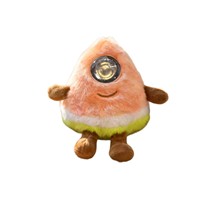 Poupée robot électronique transfrontalière AI Fruit Series de 5 pouces en peluche de polyester avec yeux LED, compagnon émotionnel pour les fêtes