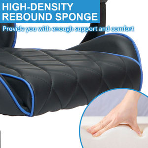 Bon marché, offre personnalisée, fauteuil <span class=keywords><strong>Scorpion</strong></span> Pro en cuir PU noir et bleu pour jeux PC et ordinateur de bureau Gamer - Product Image 4