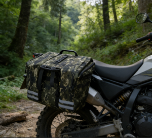 Sacoche de Selle Arrière Multifonctionnelle pour VTT et Vélo Électrique, Grande Capacité, Étanche, Camouflage - Product Image 5