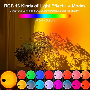 Lampada Tramonto a 16 Colori, Proiettore RGB da Pavimento, Illuminazione Notturna d'Atmosfera per Fotografia, Soggiorno, Foto Artistiche - Product Image 3