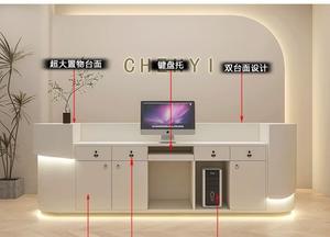 Front Desk in marmo modello azienda cassiere Front Desk Reception consultazione di benvenuto <span class=keywords><strong>bancone</strong></span> <span class=keywords><strong>Bar</strong></span> personalizzazione - Product Image 6