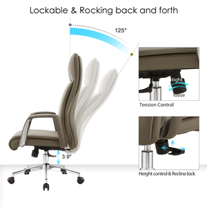 Khuyến mại Ergonomic xoay điều chỉnh Chủ Tịch Boss da điều hành ghế hiện đại cho bàn văn phòng - Product Image 3