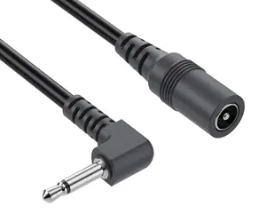 5.5毫米2.1毫米至3.5毫米电源转换器电缆直流线路，用于电子国防部电吉他效果踏板0.15m