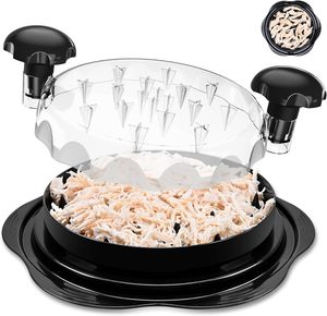 Triturador de Pollo Redondo con Base Antideslizante y Tapa Transparente - Product Image 1