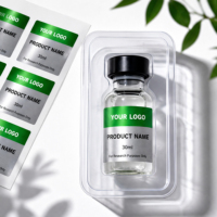 Etiquetas Personalizadas para Cajas de Empaque de Péptidos y Etiquetas para Botellas de Vidrio para Almacenamiento de Péptidos de 3ml y 10ml