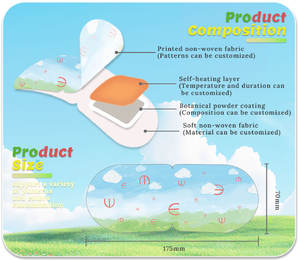 Masque chauffant pour les yeux HODAF pour enfants, personnalisation OEM, parfum de <span class=keywords><strong>myrtille</strong></span>, libération stable 40 ℃   Masque oculaire chauffant pour la fatigue oculaire, lot de 10 pièces - Product Image 5