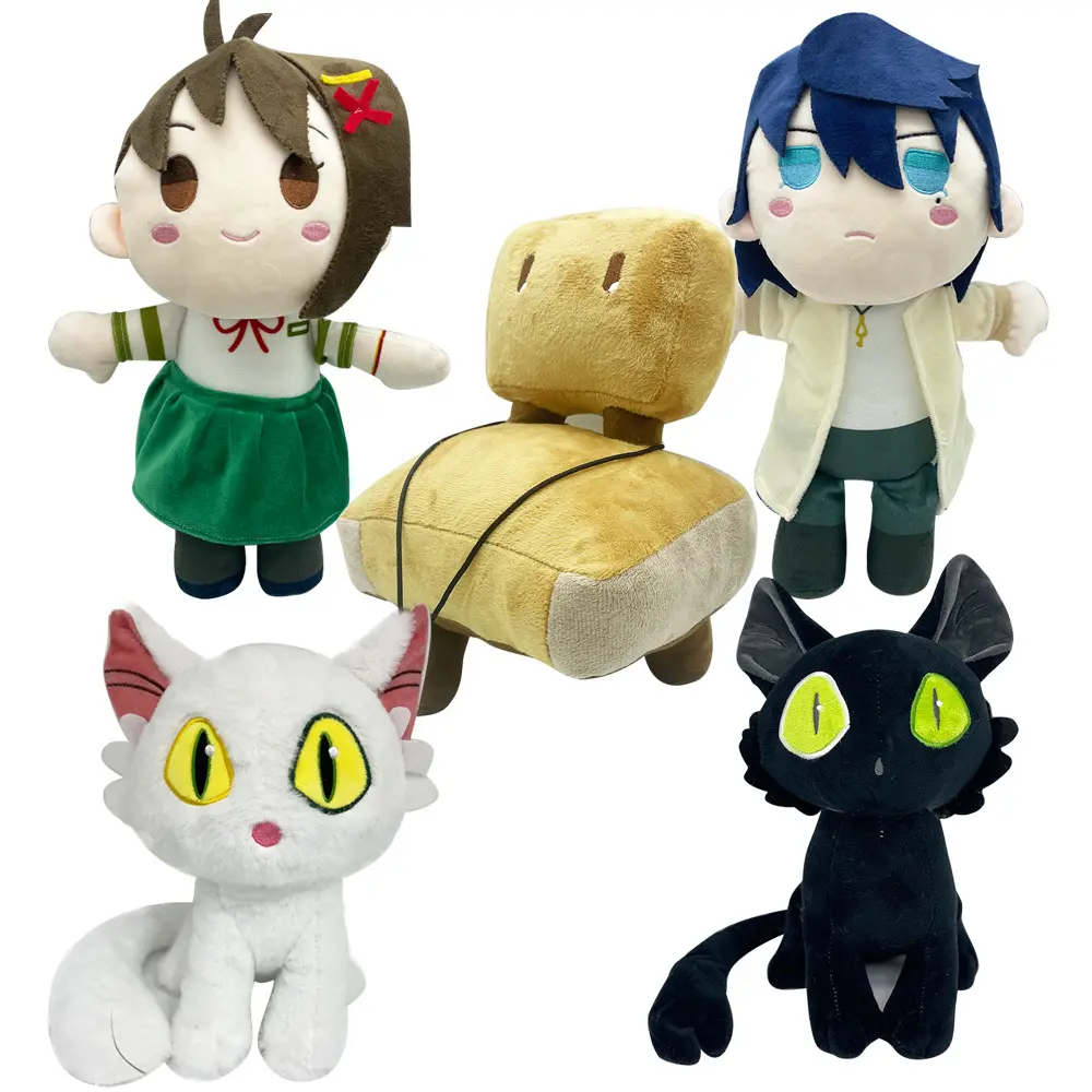 New Arrival Suzume No Tojimari 25cm Mascot Plush Cute Stuffed Cat Plush Toy Doll Decoration