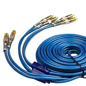High-quality gold-plated 2RCA to 4RCA male-to-male PVC sheathed cable, suitable for DVD players, <b>car</b> speaker boxes, 5m - Product Image 3