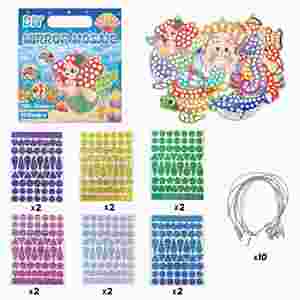 Décoration de fête, cadeaux d'anniversaire, autocollants en papier métallisé, peinture créative, étiquettes de princesse, kits d'art et d'artisanat DIY pour filles - Product Image 6