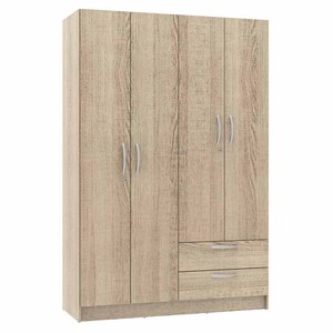 <span class=keywords><strong>Armoire</strong></span> d'angle moderne <span class=keywords><strong>en</strong></span> bois mélaminé à 4 portes pour chambre à coucher Nouveau modèle de placard à vêtements <span class=keywords><strong>en</strong></span> bois avec design élégant pour un usage domestique - Product Image 1
