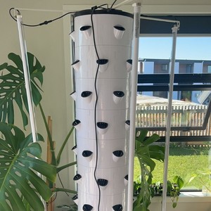 Torre Hidropónica Vertical para Uso Doméstico, para <span class=keywords><strong>Cultivo</strong></span> <span class=keywords><strong>de</strong></span> Lechuga Fresca, Espinaca y Vegetales <span class=keywords><strong>de</strong></span> Hoja Verde en Interiores y Exteriores - Product Image 1