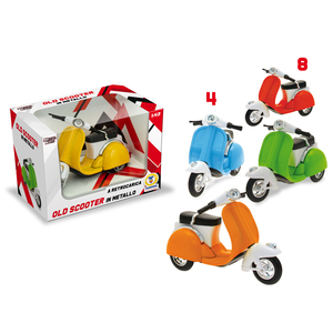 METAL KIDS - VESPINA IN METALLO RETROSTILE CON CONTROLLI TELECOMANDATI, SCALA 1:43, ASSORTITO - Product Image 1