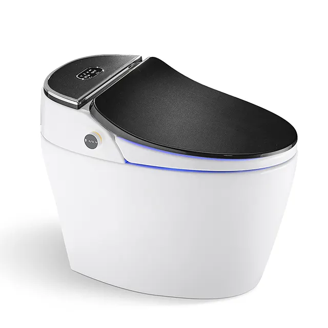 Дешевый полностью автоматический сплошной сенсорный Умный комод для ванной комнаты 110 В, электронный Туалет, биде, умный туалет