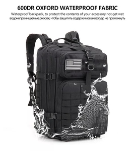 High Quality Custom <strong>Black</strong> Camo MOLLE System Tactical Rucksack Waterproof Zipper <strong>Backpack</strong> with Water Reservoir Bag Outdoor Use - Product Image 5