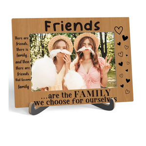 Wooden Tabletop Picture <strong>Frame</strong> with Bracket, Birthday Graduation Christmas Gift to Friends Soul <strong>Sisters</strong> - Product Image 1