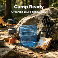 Conteneur anti-ours classique réglable pour la randonnée et le camping, extensible et pliable, pour le stockage de nourriture résistant aux ours