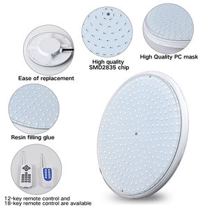 Lampe LED de piscine 12V 35W PAR56 en résine ABS remplie, étanche IP68, LED RGB sous-marine pour piscine - Product Image 5